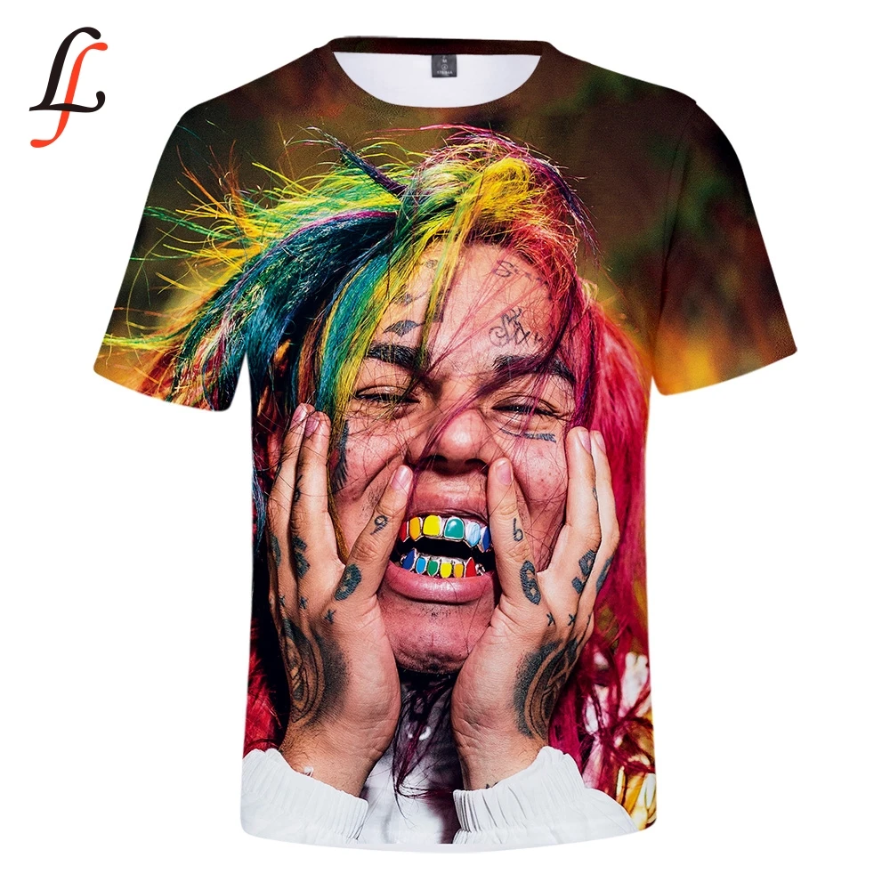 Modis 6ix9ine harajuku футболка с принтом повседневные мужские футболки круглым вырезом