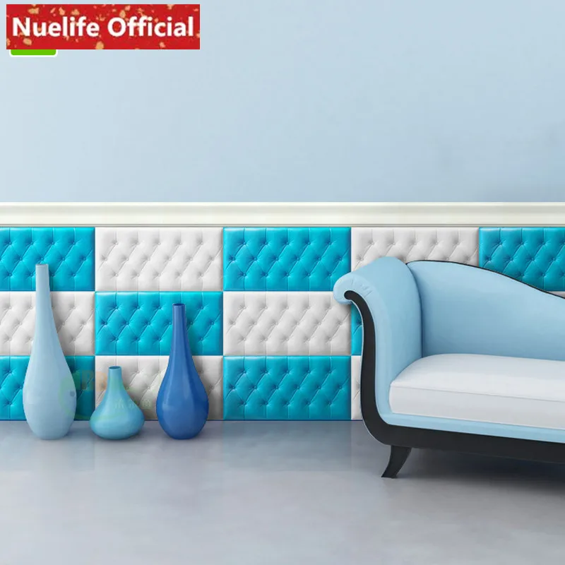 

3D self-adhesive soft package wallpaper living room bedroom bedside kindergarten wall anti-collision waterproof wall stickers