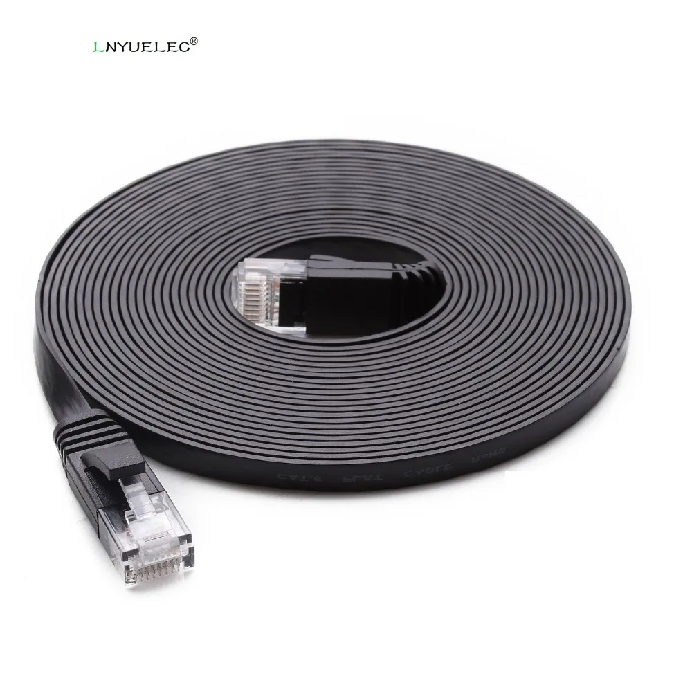 Плоский Ethernet кабель CAT6 250 МГц 1000 Мбит/с CAT 6 RJ45 сетевой Кабель LAN для компьютерного