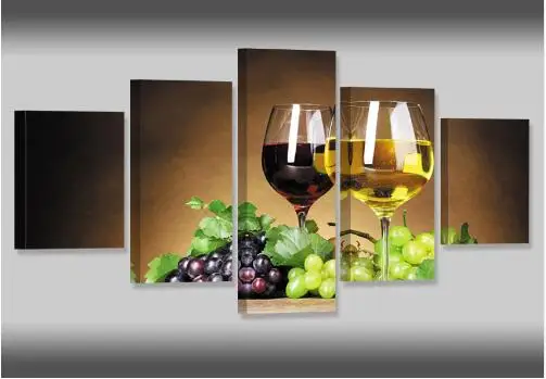 Картины маслом на холсте для гостиной набор из 5 предметов Hd печать современные