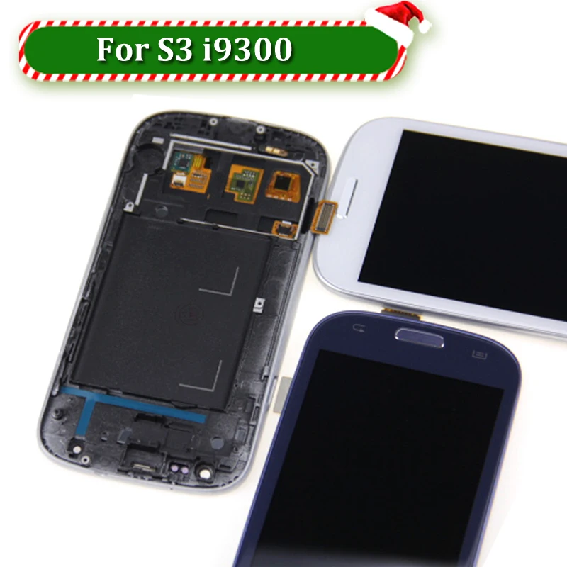 Для samsung Galaxy S3 III i9300 ЖК дисплей Дисплей Сенсорный экран планшета Стекло Панель