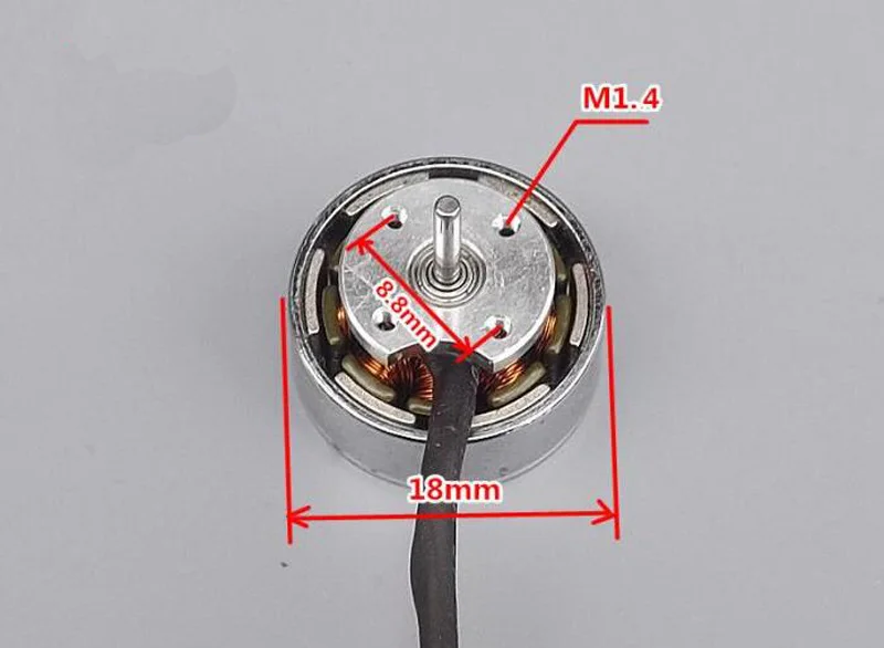 4 шт. 1405 6500KV бесщеточный двигатель 1 5 мм диаметр вала M1.4 отверстие для FPV RC Racing