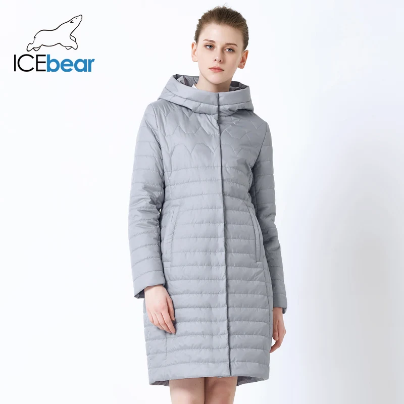 ICEbear Новинка 2019 Женская куртка высокого качества с капюшоном Осеннее Женское