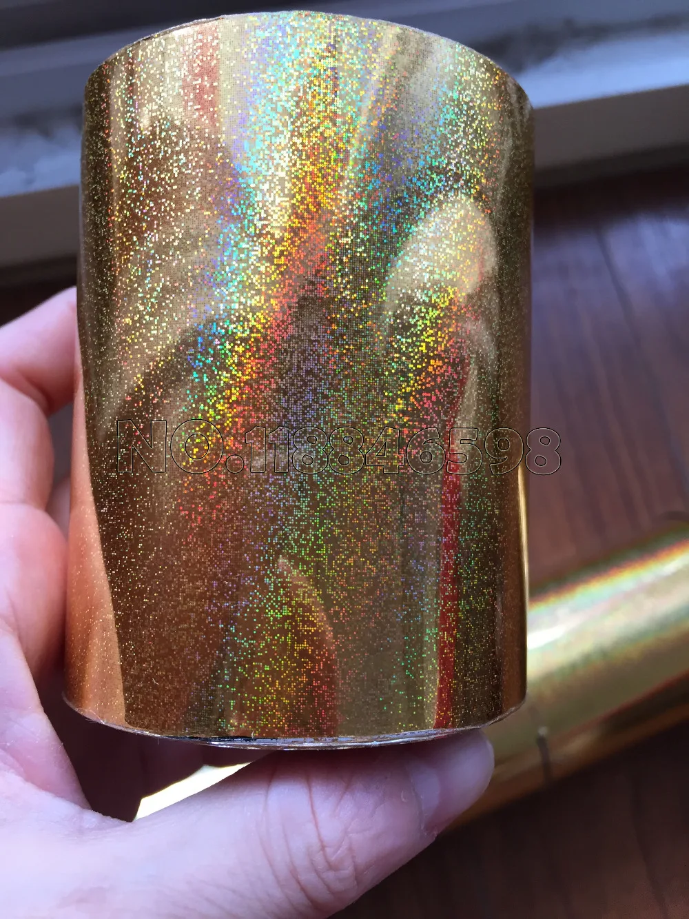 Два Рулона песочного золота/серебра горячей штамповки фольги бумаги DIY