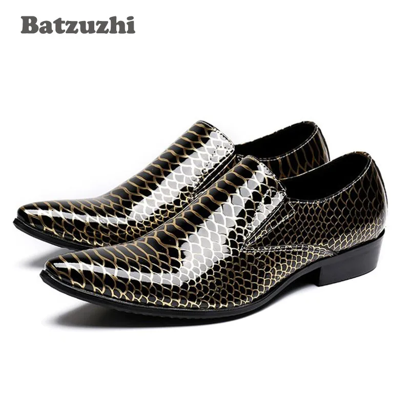 

Batzuzhi Formal Mens Dress Shoes Leather Luxury Business/Wedding Male Shoes Office Suit Shoes Oxfords Size EU38-46