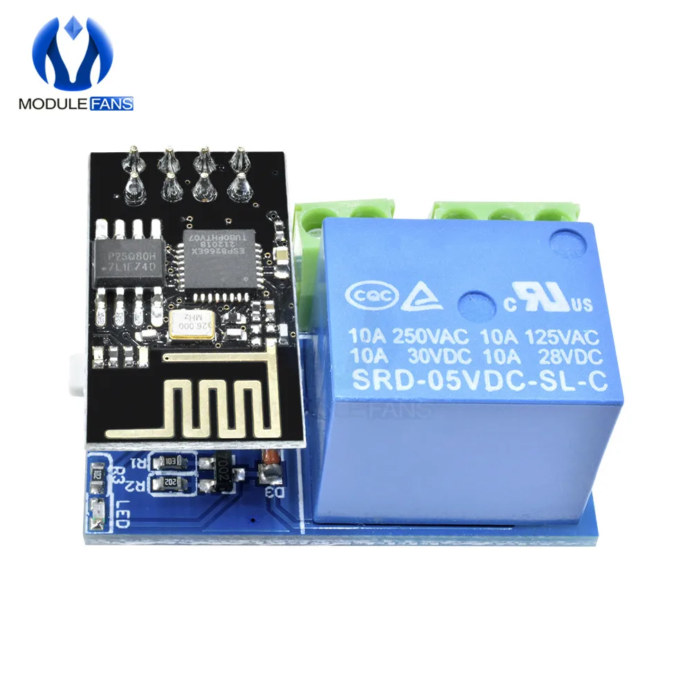 ESP8266 5V 1 Channel 1CH Relay ESP-01/01S WIFI Module for Arduino R3 Mega2560 Nano Raspberry Pi Smart Home Wireless | Электронные