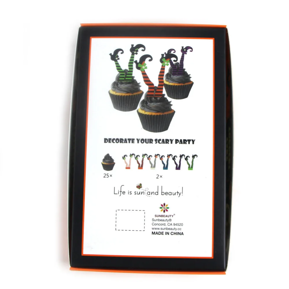 Упаковка из 37 ведьма ноги ведьмы загрузки обувь кекс топперы и кексы весело