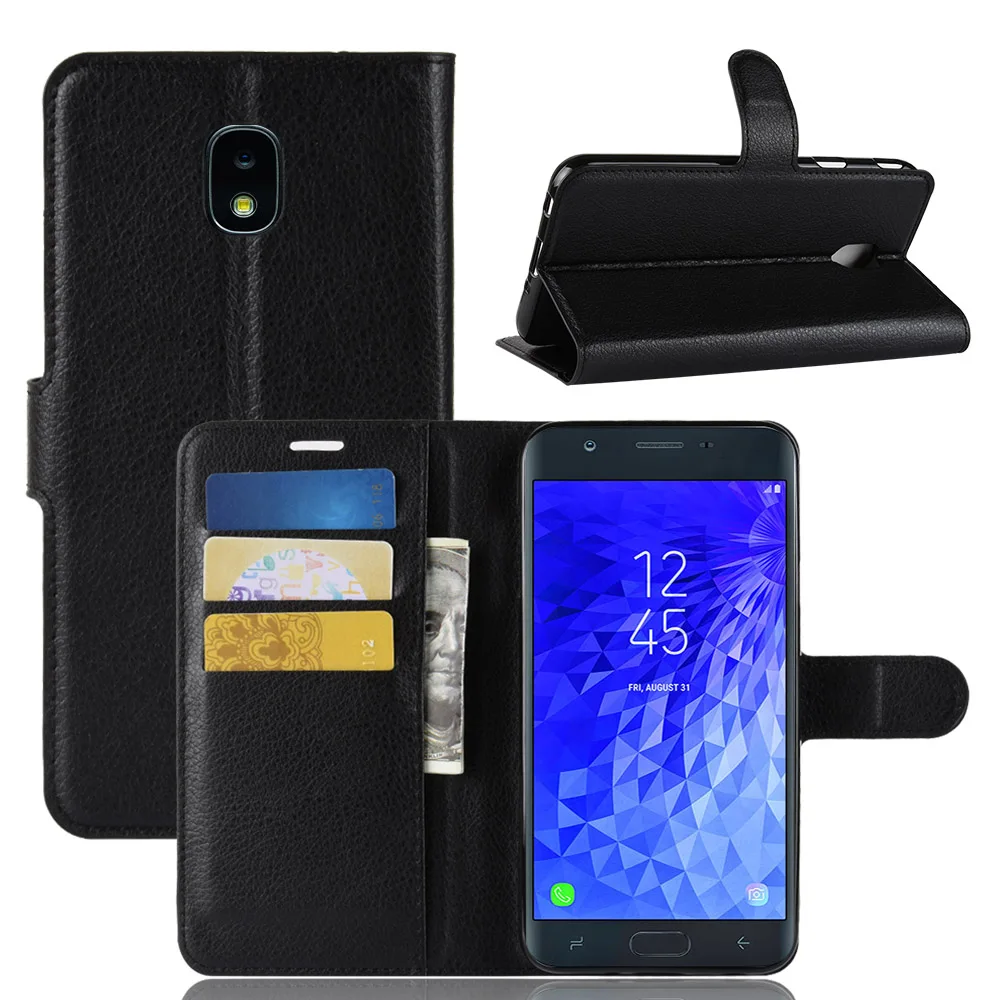 Чехол для телефона SAMSUNG Galaxy J3 2018 откидная Обложка на заднюю панель из