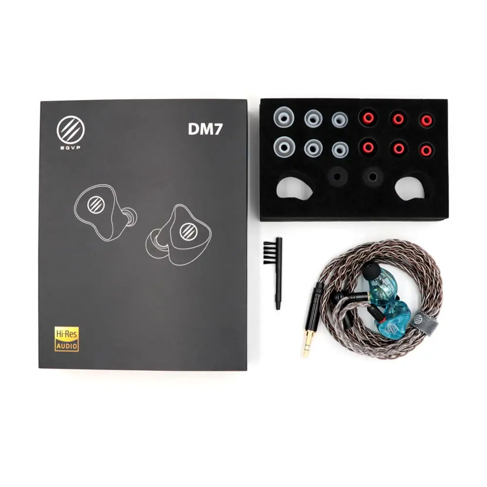 BGVP DM7 6BA IEM наушники в ухо Ноулз сонион 6 сбалансированная арматура HiFi монитор Студия DJ стерео спортивные MP3 наушники MMCX кабель
