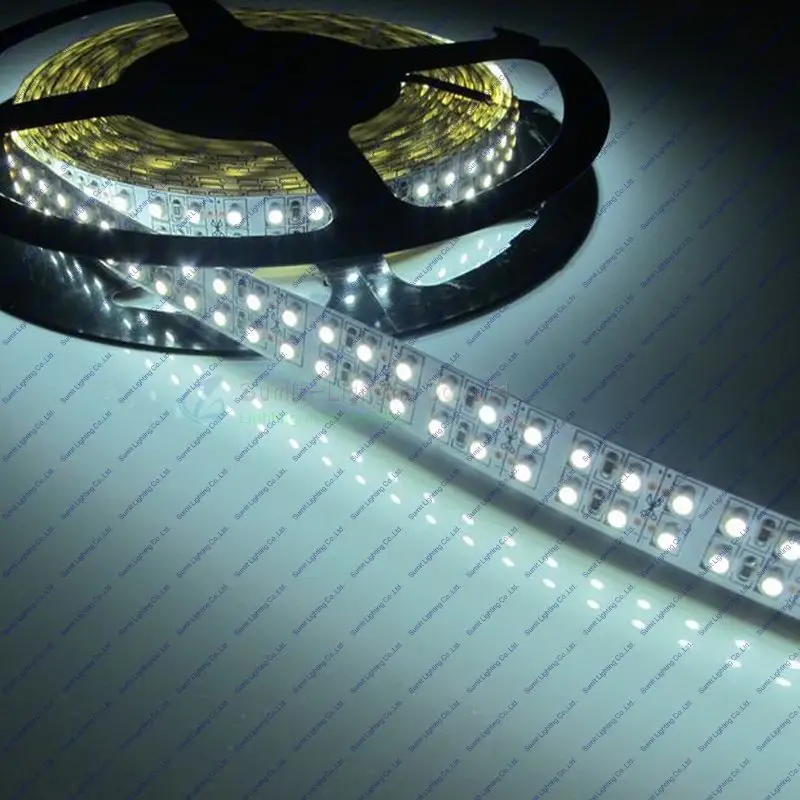 Гибкая двухрядная Светодиодная лента 12 Светодиодный пост. Тока 5 м/рулон 1200