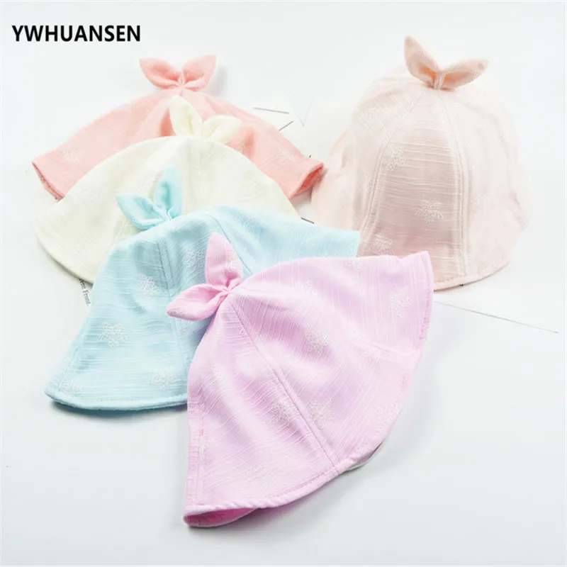 YWHUANSEN 6-18M хлопковые шляпы-ведерки для маленьких девочек солнцезащитные летние