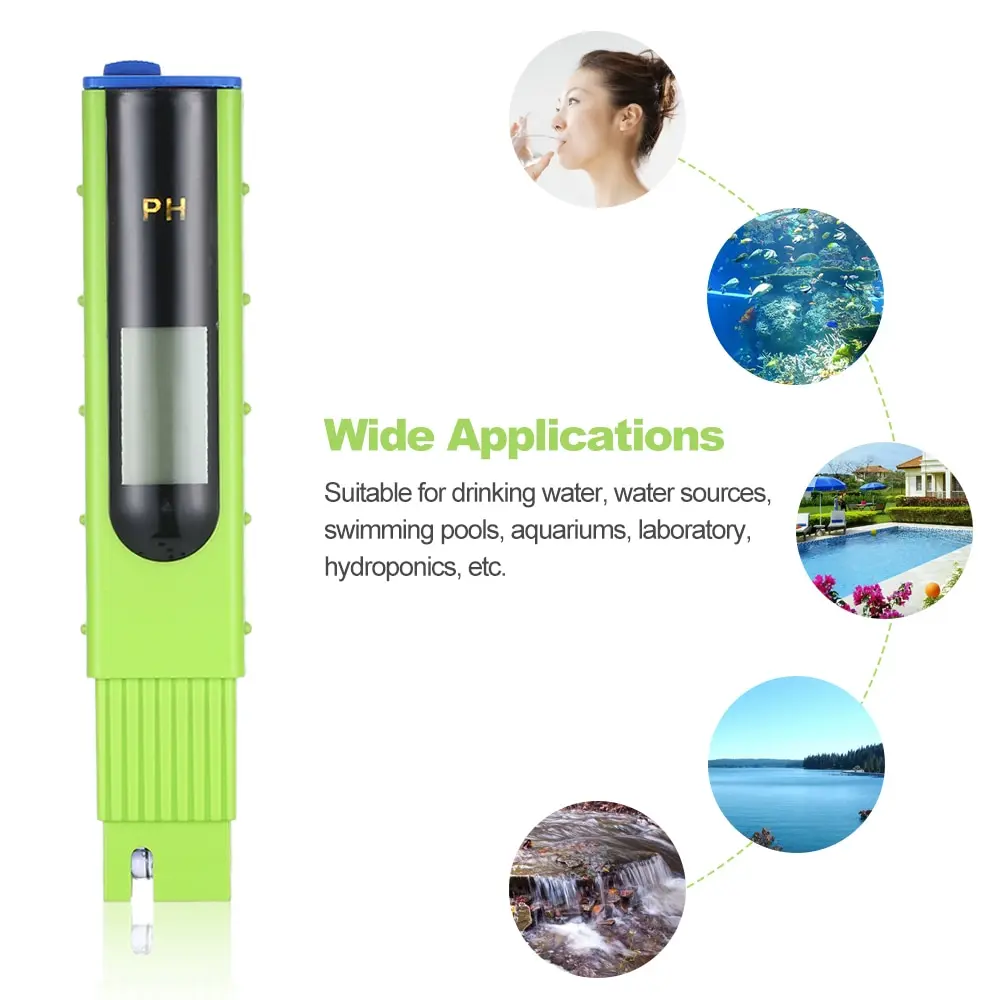 Портативный PH метр с ЖК дисплеем цифровой тестер воды ATC для определения качества