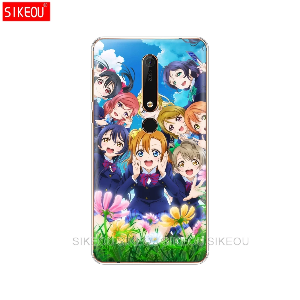 Силиконовый чехол для телефона Nokia 5 3 6 7 PLUS 8 9 /Nokia 1 2 2018 аниме Love Live pink|Бамперы| |
