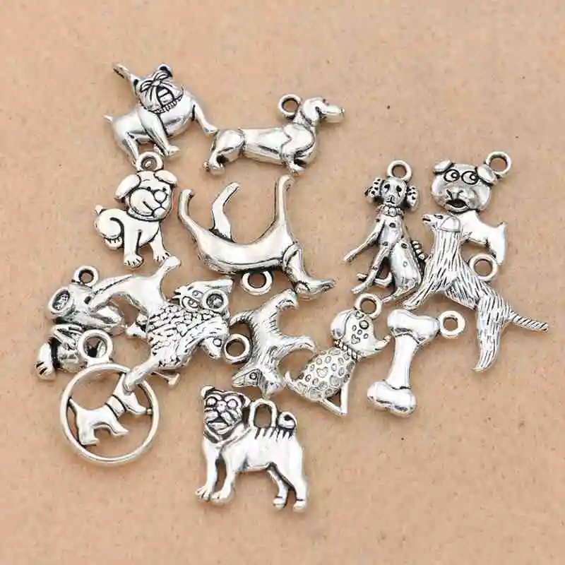 Подвески для изготовления ювелирных изделий тибетские посеребренные талисманы