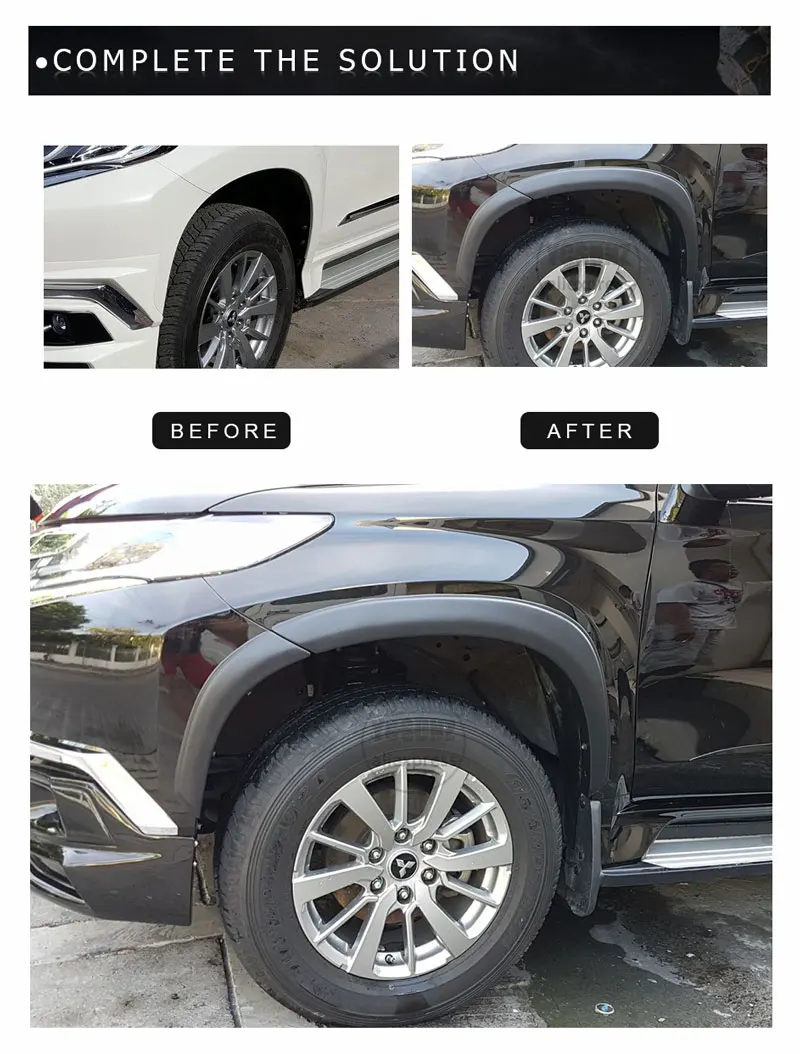 Матовый черный защитный чехол для MITSUBISHI Montero sport PAJERO SPORT Shogun автомобильные аксессуары YCSUNZ