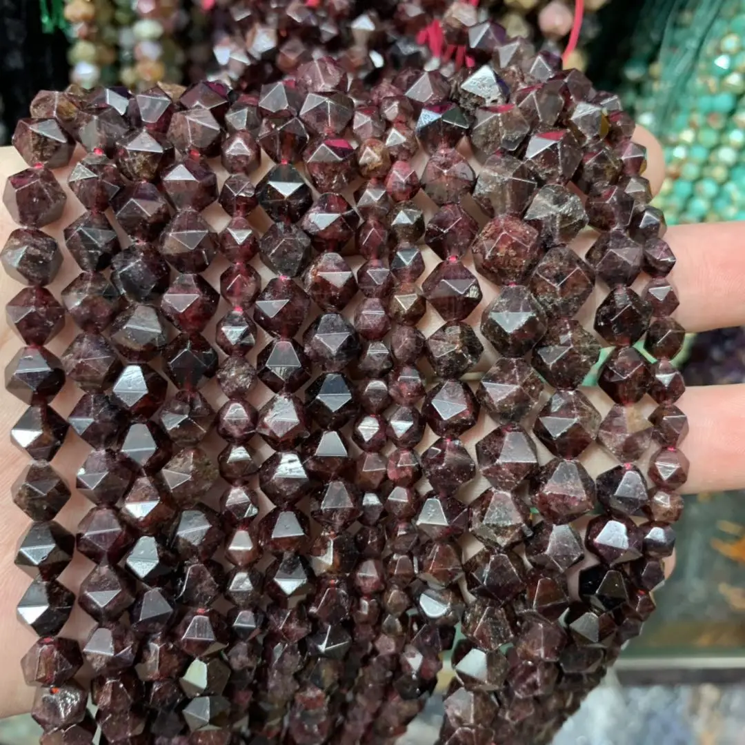 Бусины Из Натурального граната бусины из натурального драгоценного камня