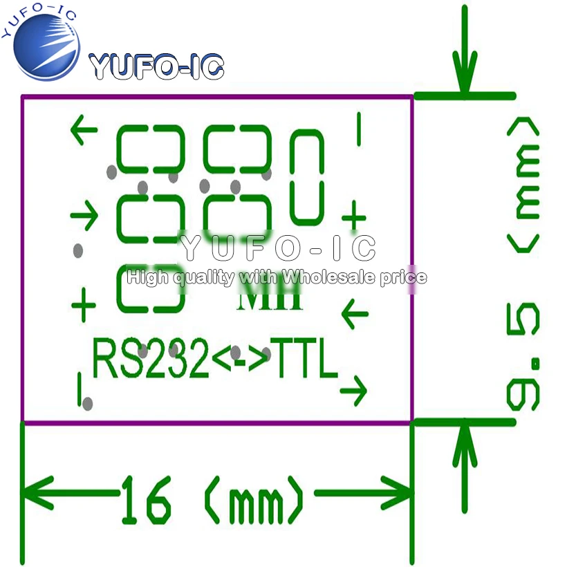 MCU promotion mini RS232 MAX3232 Поворотная ТТЛ-схема плата преобразования уровня передачи