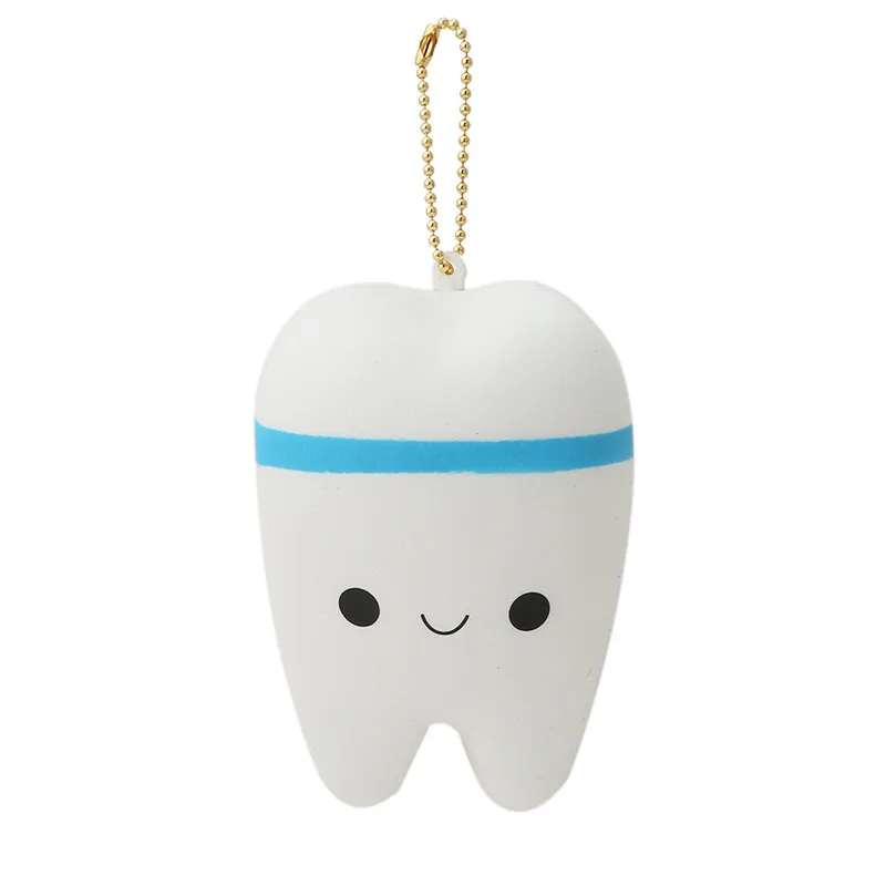 Kawaii Новинка сжимаемые зубы сжатие антистресс Непоседа игрушки Моделирование