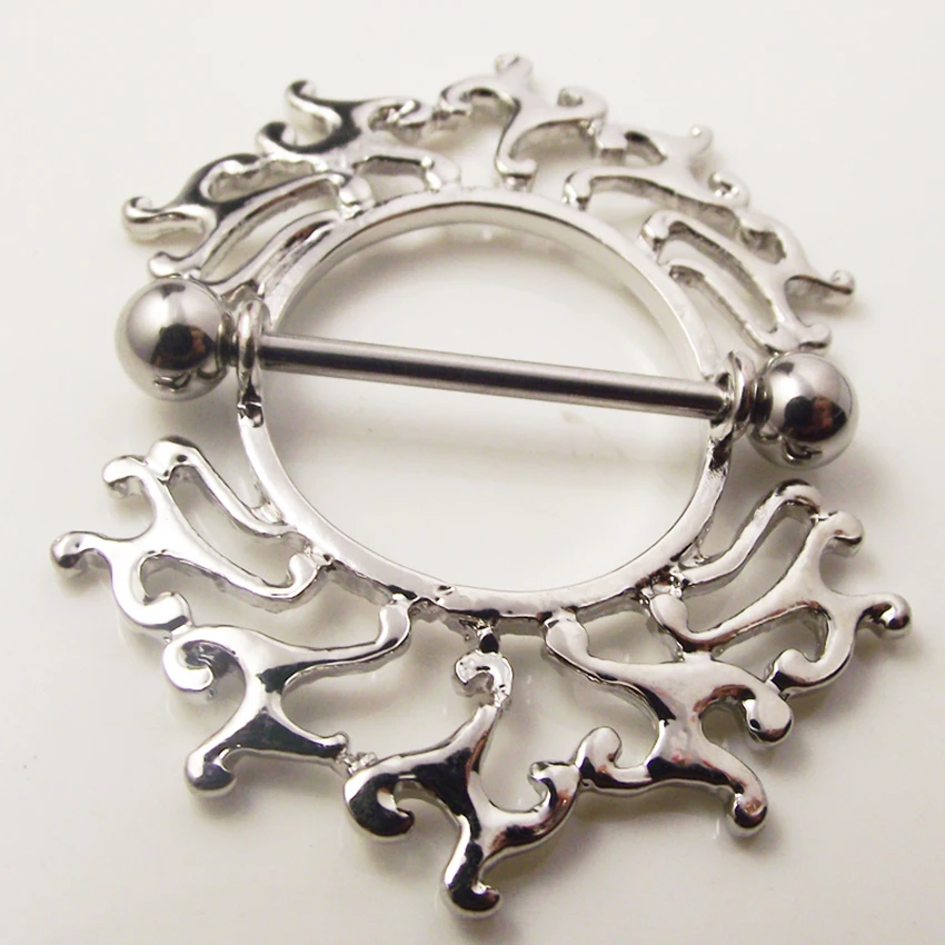 Женское кольцо для пирсинга сосков 14 г 2 шт. | Украшения и аксессуары