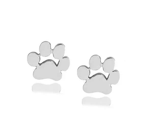 Модные геометрический Paw плоскости Ананас Простая Сережка-вкрутка для Для женщин