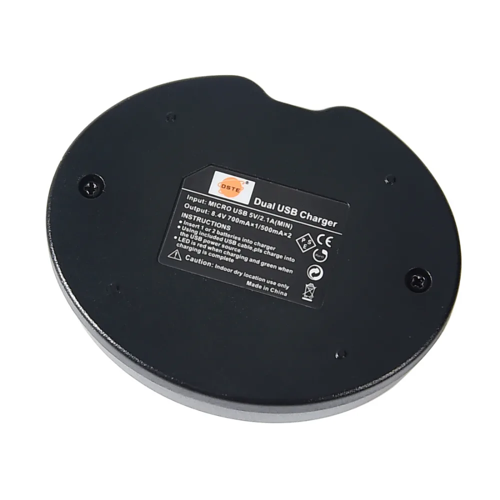 DSTE 2 шт. LP-E5 Батарея для цифровой однообъективной зеркальной камеры Canon EOS Rebel Xli T1i XS XSi Kiss цифровой X3 F X2 1000D 450D 500D+ UDC27A Dual USB Зарядное устройство
