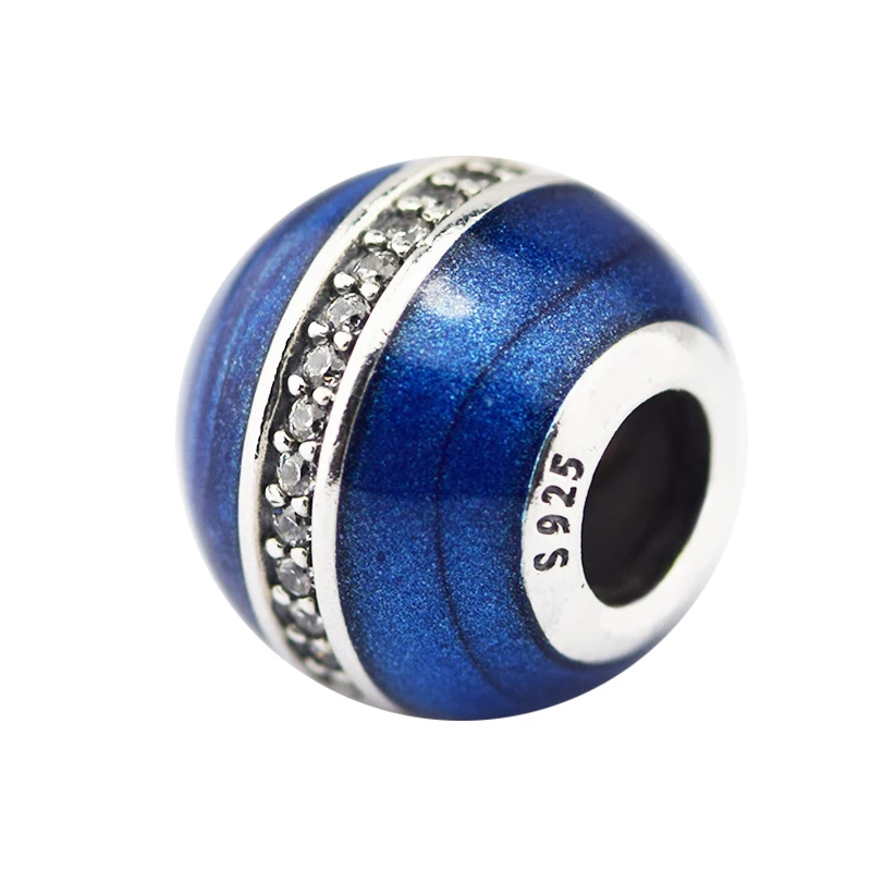 Fits Pandora Bracelet Genuine 925 Sterling Silver Orbit Charm Beads for Jewelry Making Girl Birthday Gift kralen perles | Украшения и