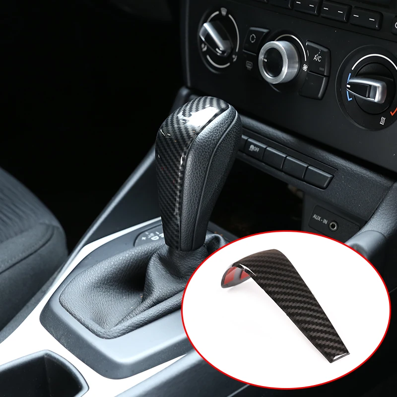For E48 E61E64 E65 E85 E86 E83 E53 E81 E82 E87 E90 E91 E92 E93 F01 Carbon Fiber ABS Car Gear Shift Head Cover Trim | Автомобили и