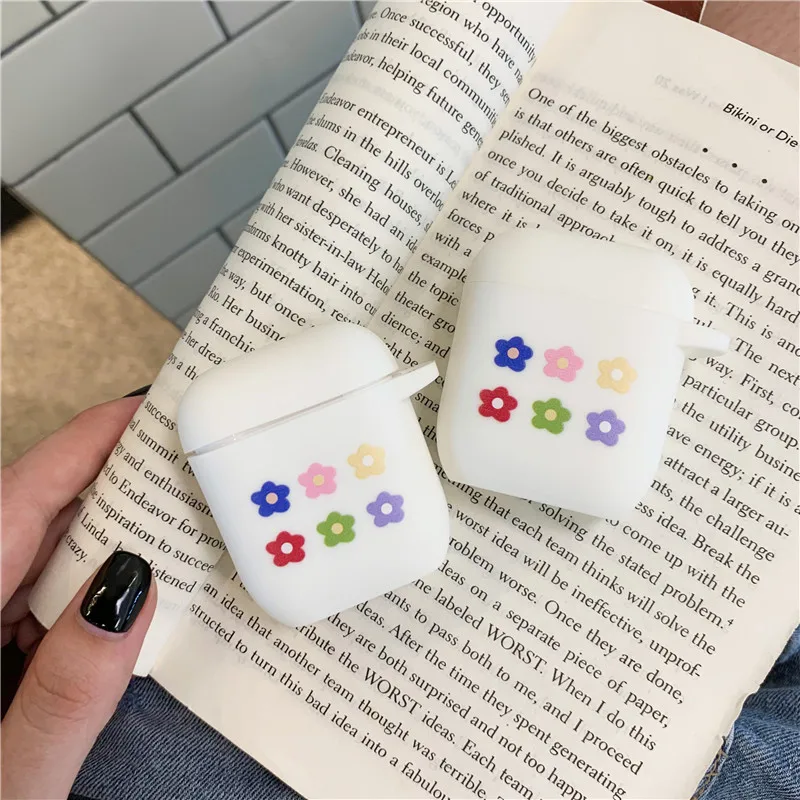 Футляр для AirPods наушников чехол Cute Беспроводной Bluetooth наушники крышка для Airpods AirPods мультфильм защитить крышка прозрачная