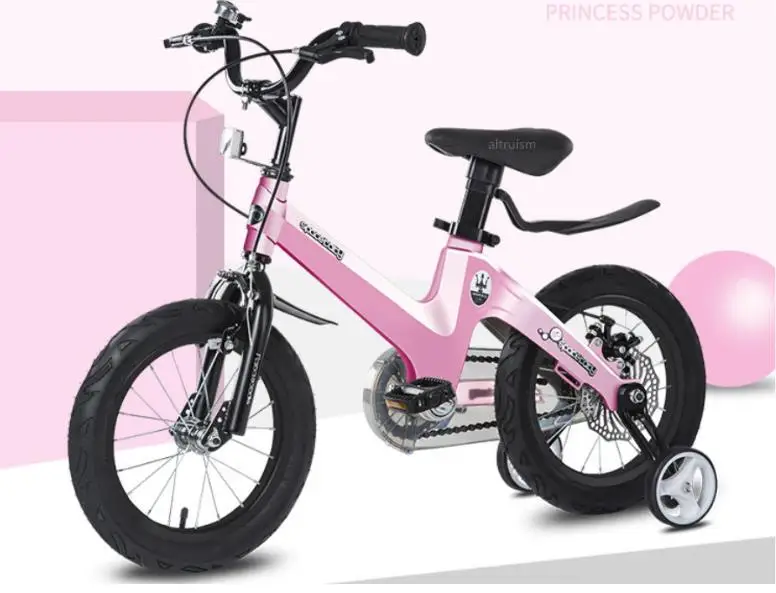 pink Велосипед для мальчиков 2-8 лет, детский велосипед, синий велосипед, детский подарок, материал из магниевого сплава, велосипед для детей - Цвет: pink