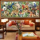 Новинка 5D Сделай Сам круглая Алмазная картина животные зоопарк вышивка полный квадратный алмаз вышивка крестом Стразы Мозаика Декор для дома