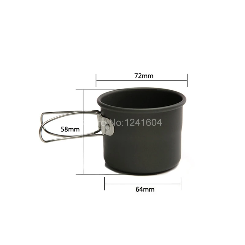 Складная чашка из алюминиево оксидного алюминия для кемпинга путешествий кружка