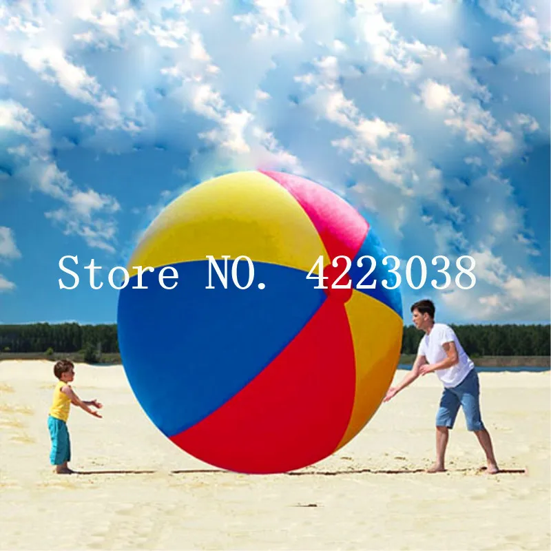 

Free Shipping 2m Super Giant Inflatable Beach Ball Play Sport Summer Toy Children Game Party Ball Outdoor Fun Balloon