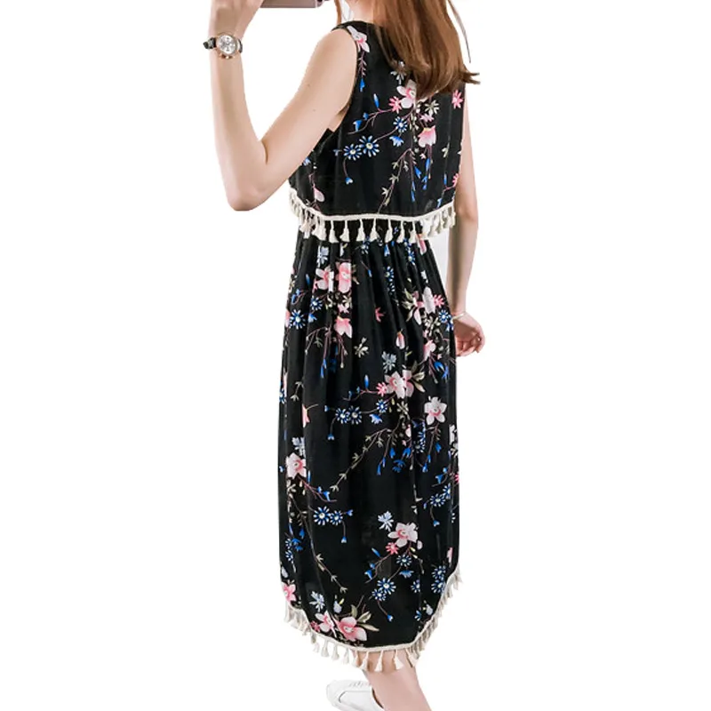 Летняя одежда 2018 новое праздничное платье с кисточками в национальном стиле