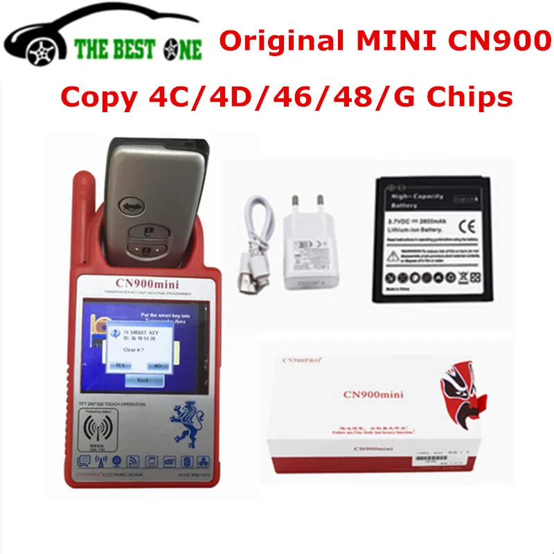 Смарт CN900 мини транспондер ключ программист копия 4C 46 4D 48 г чип мини CN 900 V15.8 обновление онлайн CN-900 Cloner
