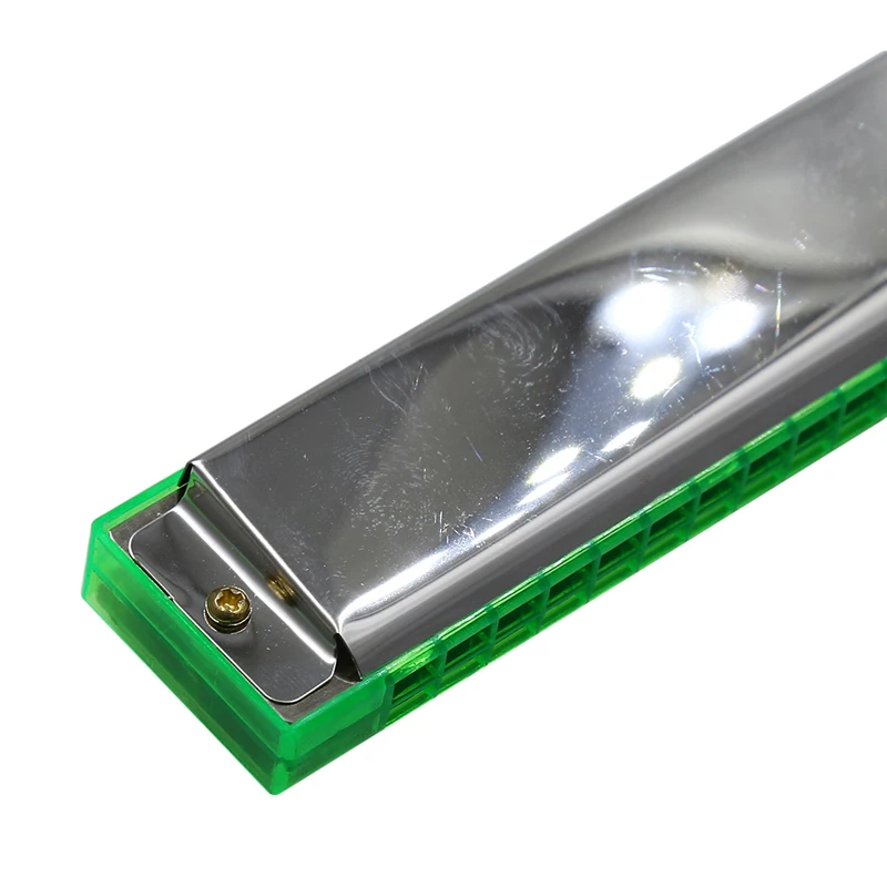 24 Hole Harmonica Double Row Copper Core For Students Beginners Stainless Steel Musical Instruments Accessory | Спорт и развлечения
