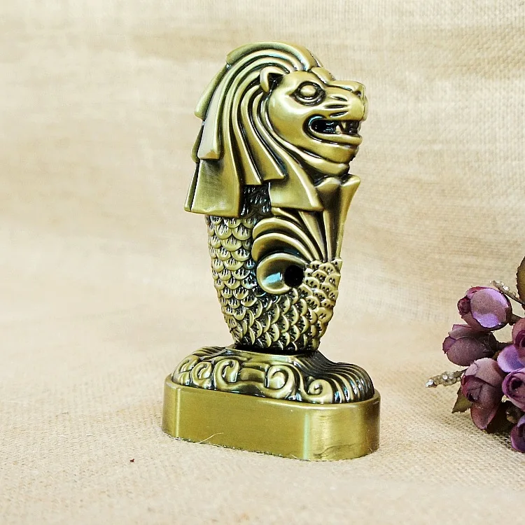 Сингапур туристические сувенирные металлические изделия модель Merlion украшения