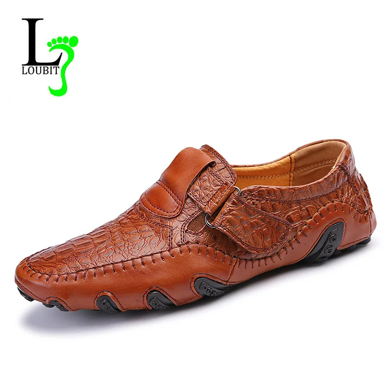 Мужская повседневная кожаная обувь новинка 2017 модные мужские лоферы для