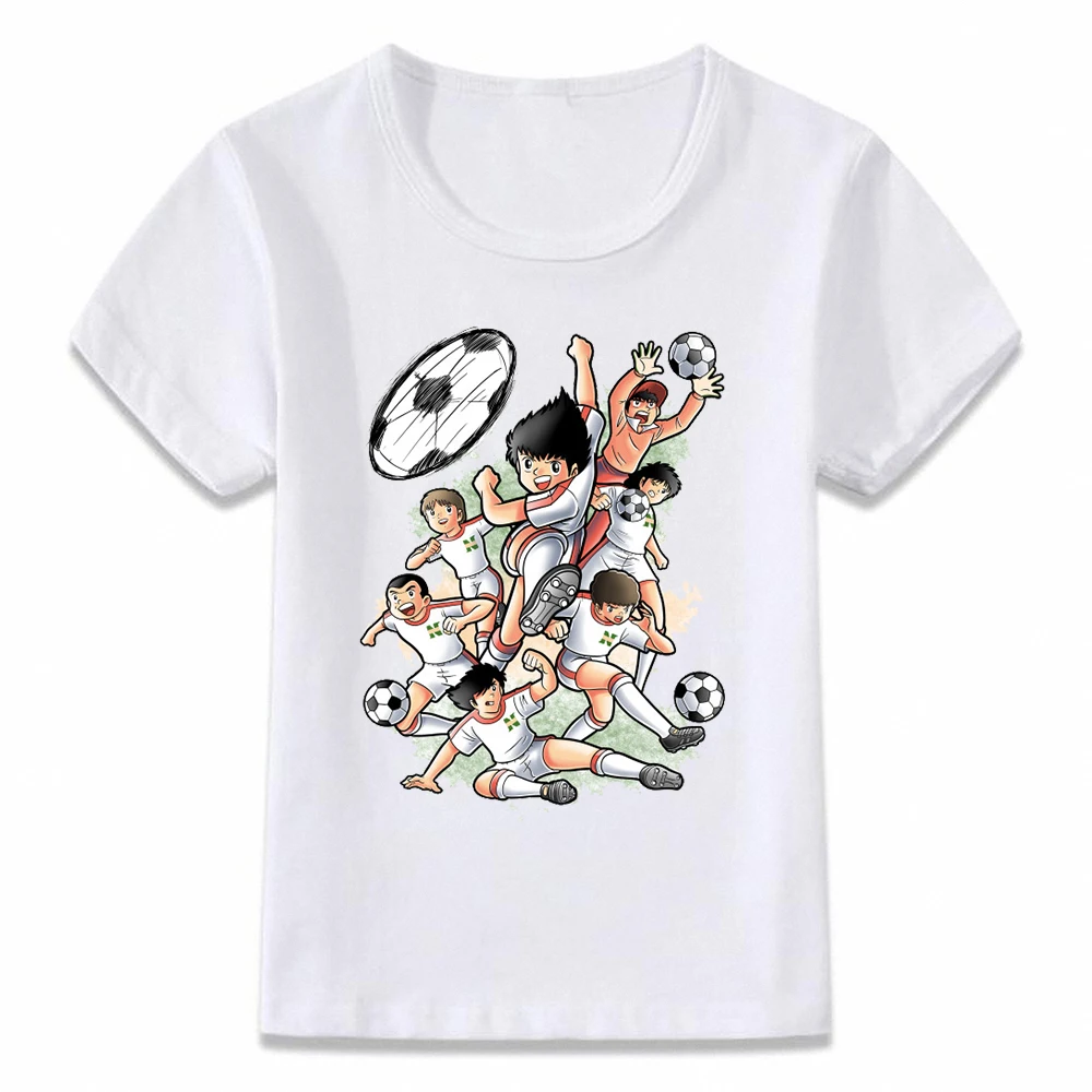 Фото Детская одежда футболка с изображением капитана Tsubasa штаны леопардовым принтом