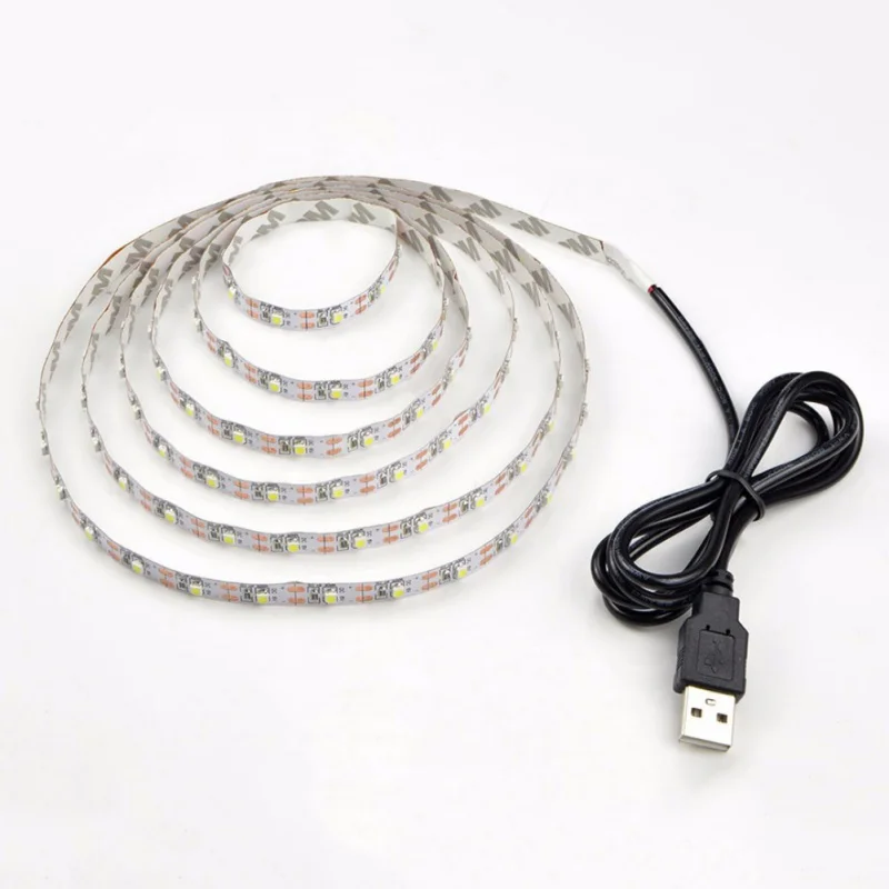 3528 USB вечерние светодиодные ленты для дома DIY голый светильник s осветительная