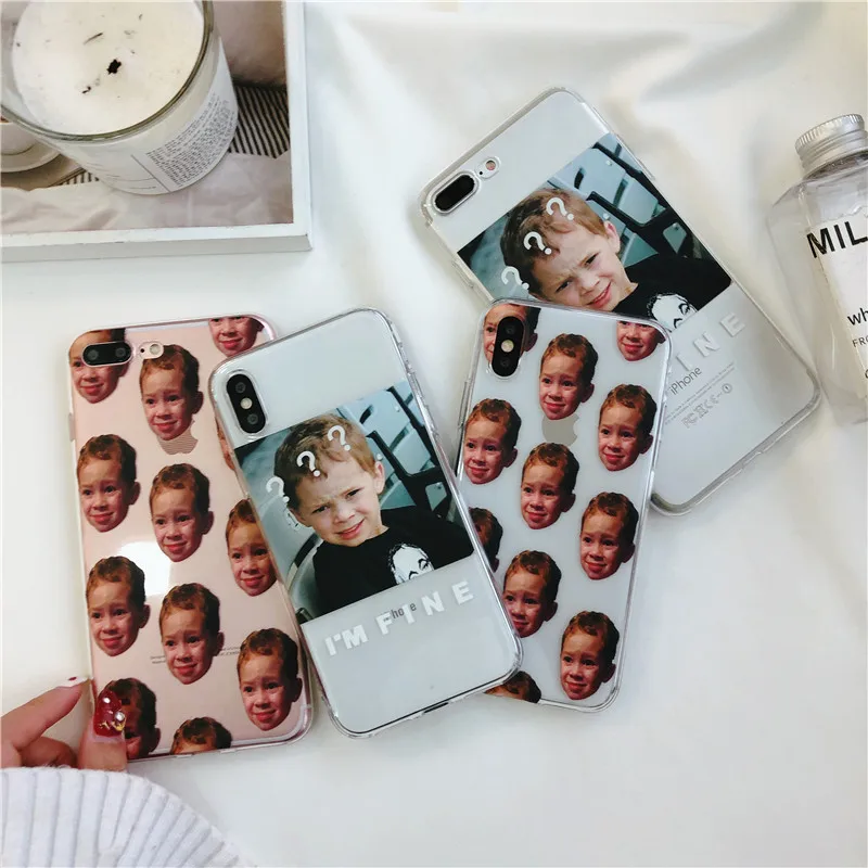 Детский блестящий чехол для Iphone 6 6plus 8 Plus X 7 чехлы телефонов мягкий plus забавный