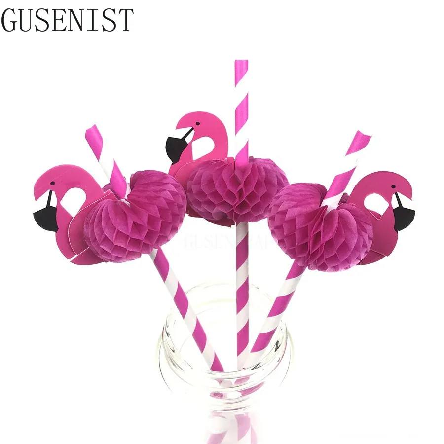 

50 шт. забавная бумага с Фламинго питьевые соломинки для девичника праздничные украшения товары для вечеринок аксессуары для украшения