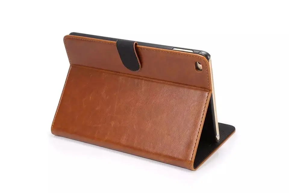 Роскошный кожаный чехол для iPad Mini 4 Чехол книжка с подставкой и магнитной