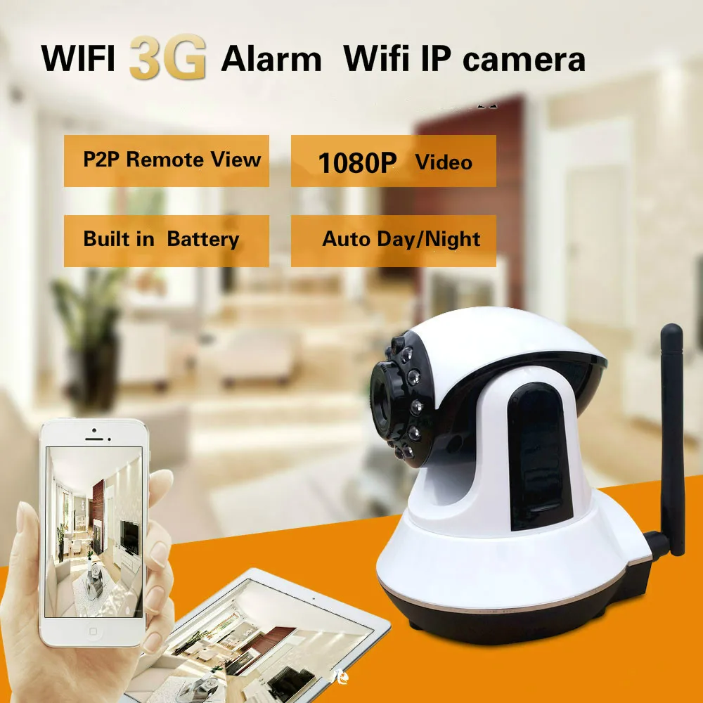 433 МГц 2MP Wifi ip-камеры/3G сигнализация 2 в 1 домашний P2P мобильный телефон/ПК удаленный