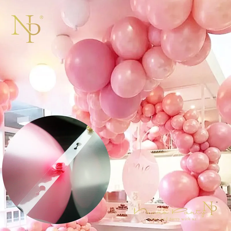 Nicro 5M 410/110 Holes Ballons Chain Accessories Wedding Birthday New Year Balloons Backdrop Party DIY Decor Seal #Bal49 | Дом и сад