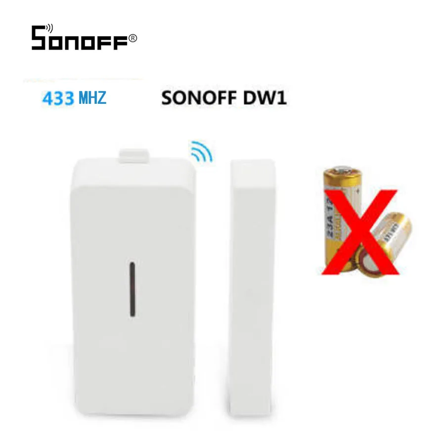 Беспроводные модули автоматизации SONOFF DW1 433 МГц для дверей и окон датчик умного