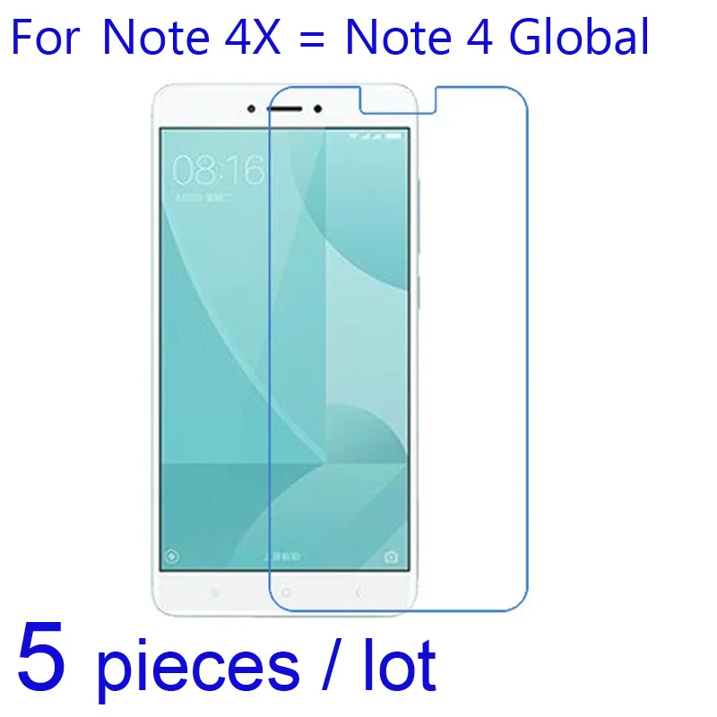 Мягкие Защитные пленки 5 шт. для Xiaomi Redmi Note 4X/Note 4 глобальная версия