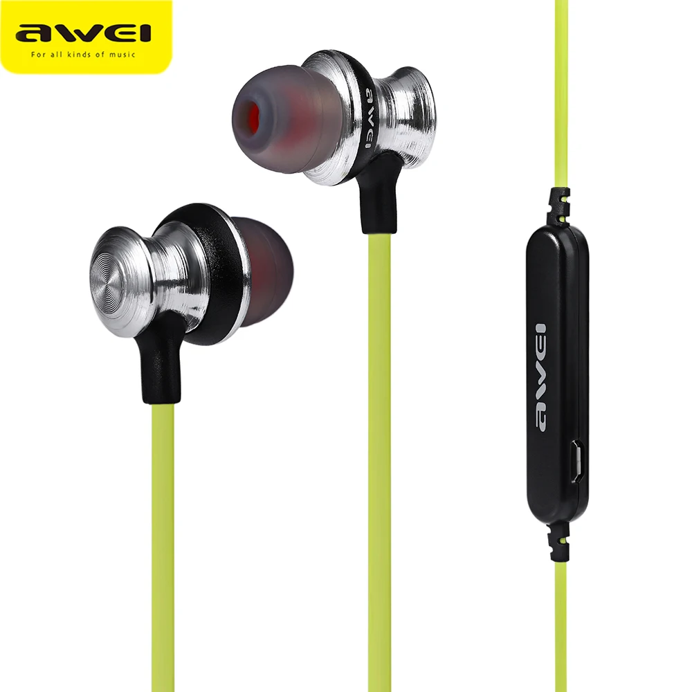 Оригинальные Awei A980BL беспроводные Спортивные Bluetooth 4 0 CVC шумоподавление 6 наушники