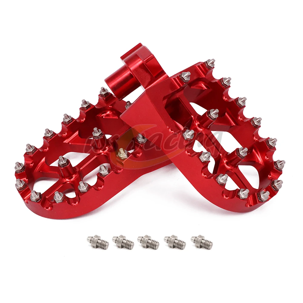 Мотоцикл заготовка MX широкие подножки педали для ног Husqvarna CR SM WR SMS WRE TC TE TXC TXCi 50 65 125