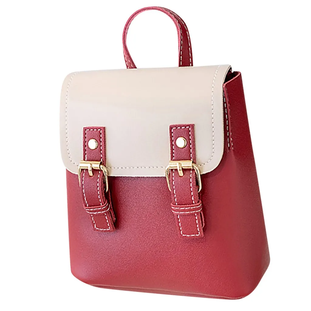 Маленький женский рюкзак миниатюрная школьная сумка для книг со вставками