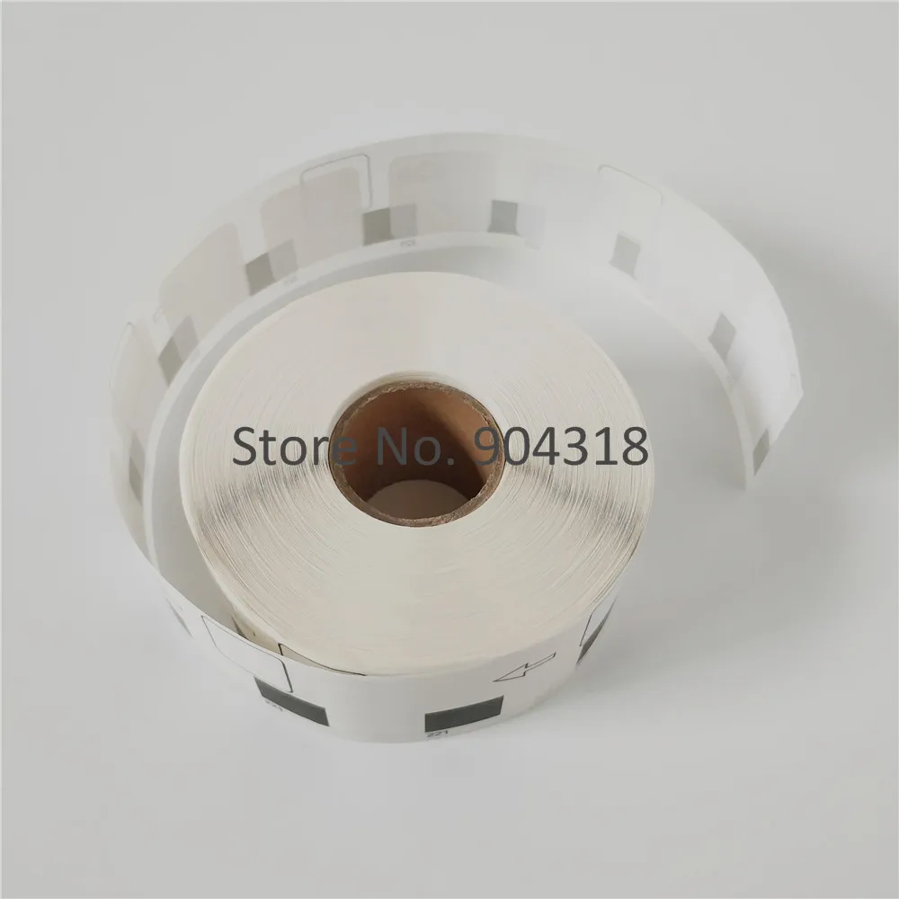 6 x рулонов DK 11221 DK-11221 DK11221 DK1221 DK-1221 1221 Brother Совместимые квадратные этикетки 23 мм |